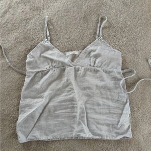 Light blue brandy babydoll tank